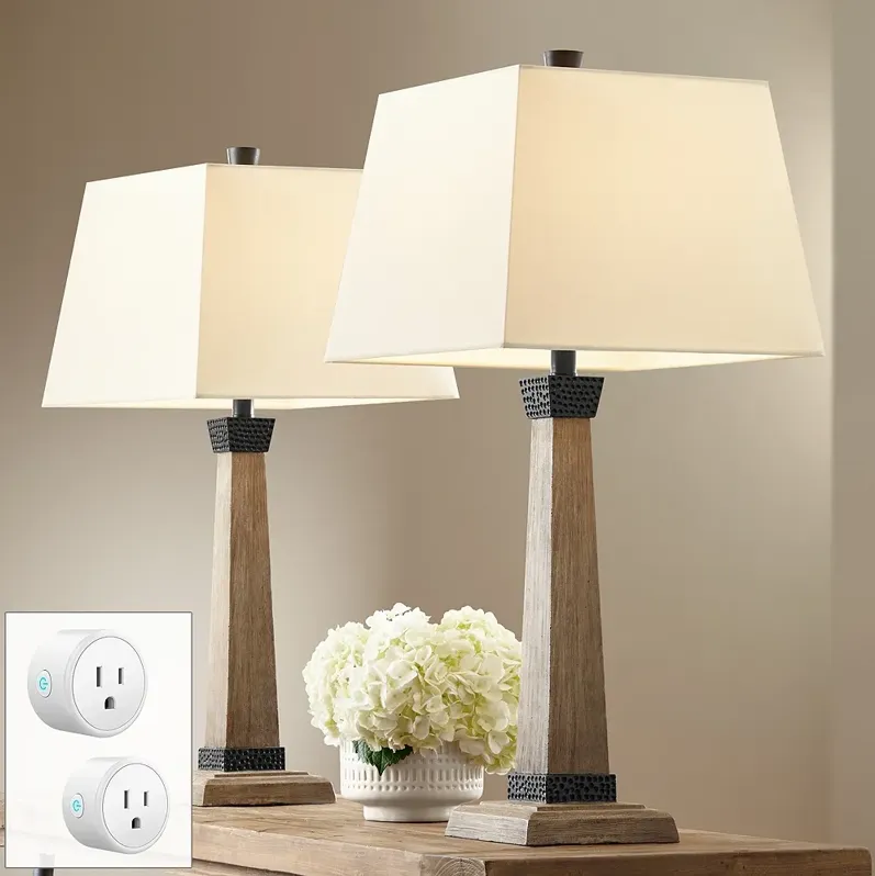 John Timberland Buchan 29 1/2" Table Lamps Set of 2 with Smart Sockets