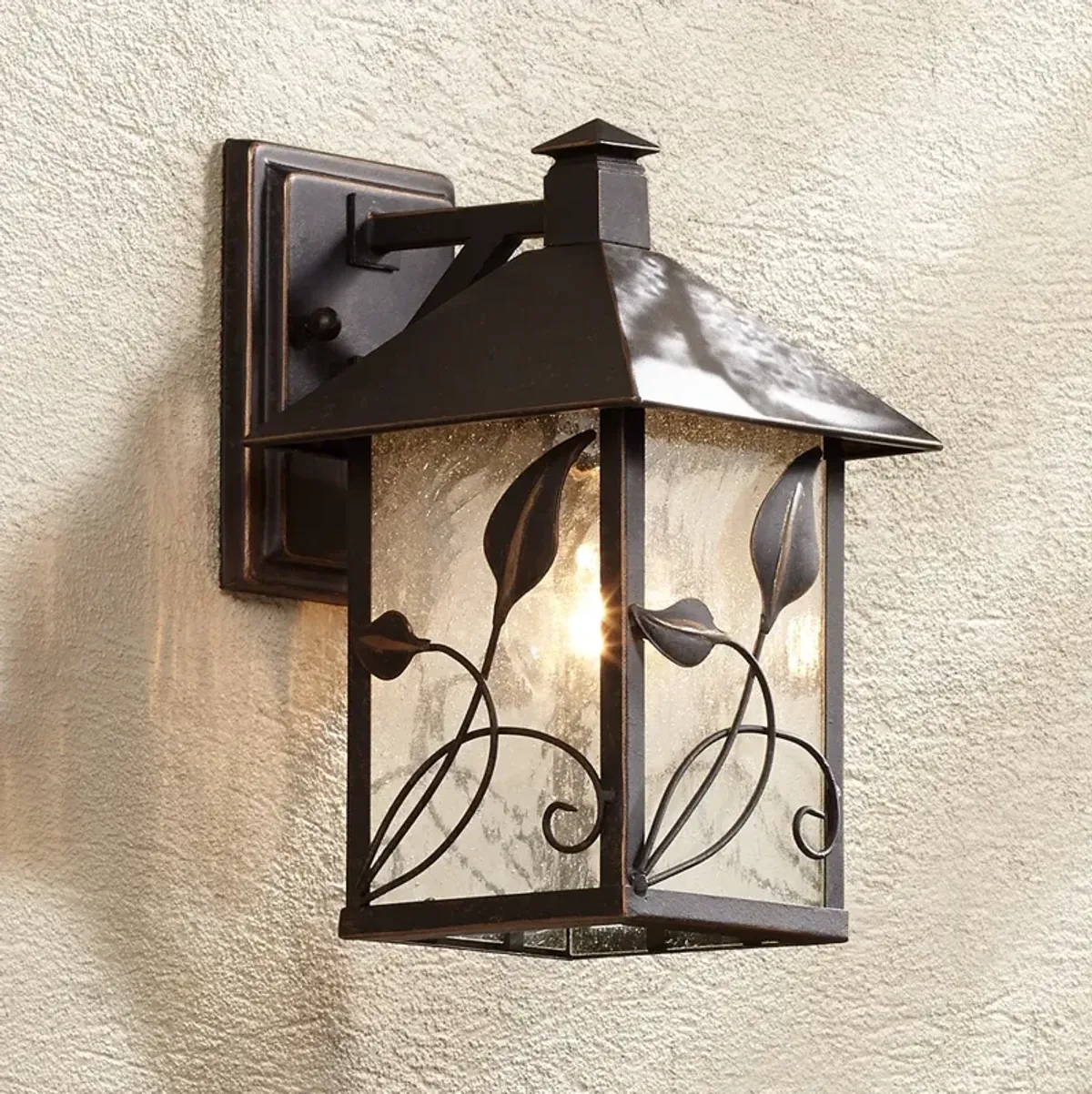 Franklin Iron French Garden 10 1/2" High Bronze Outdoor Wall Light