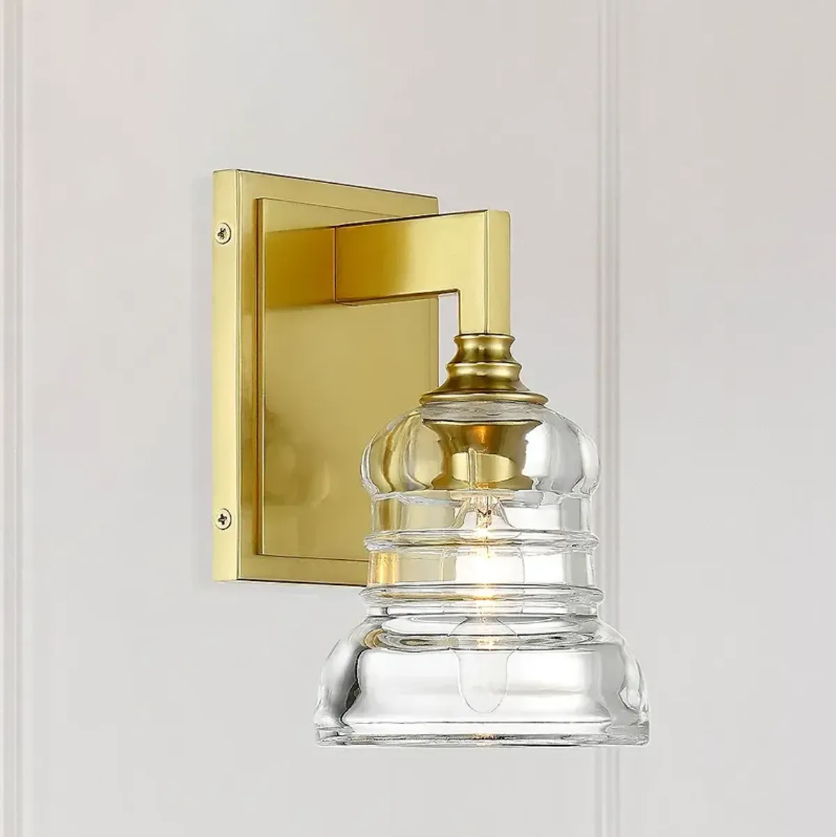 Gregory 1 Light Aged Brass Sconce