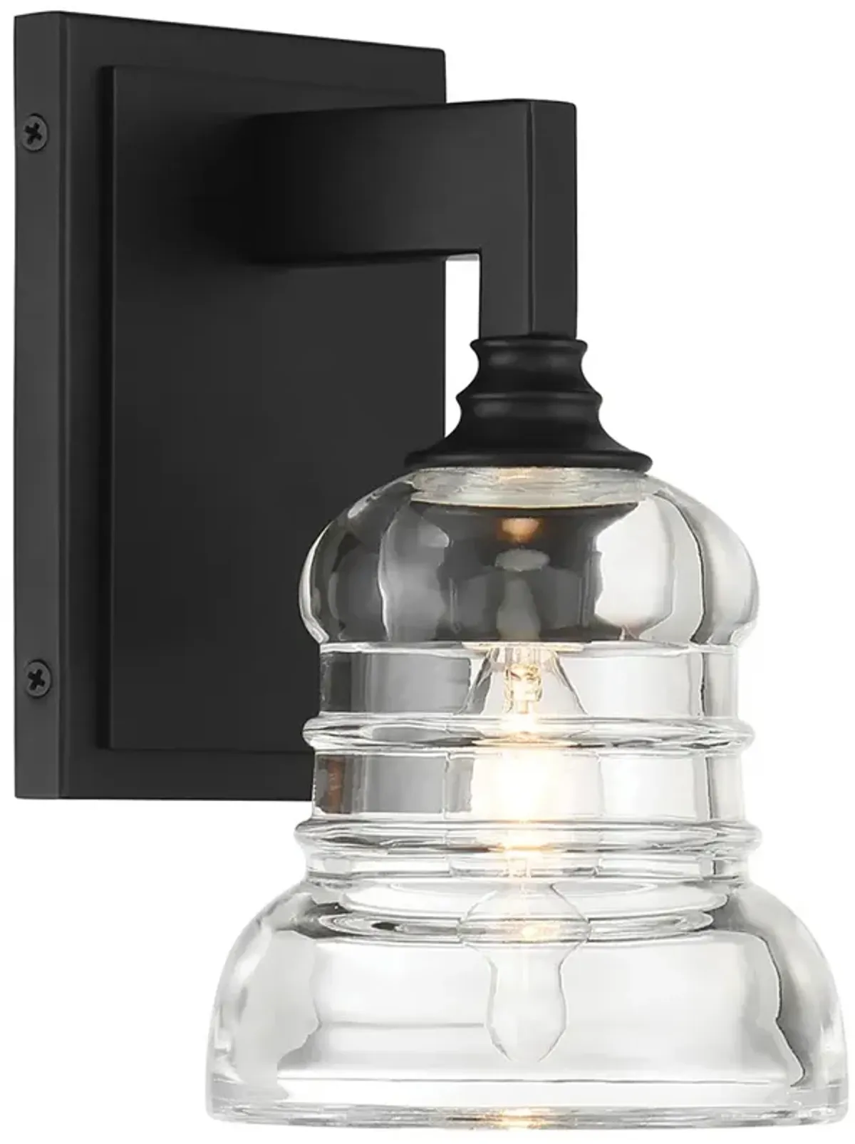 Gregory 1 Light Matte Black Sconce