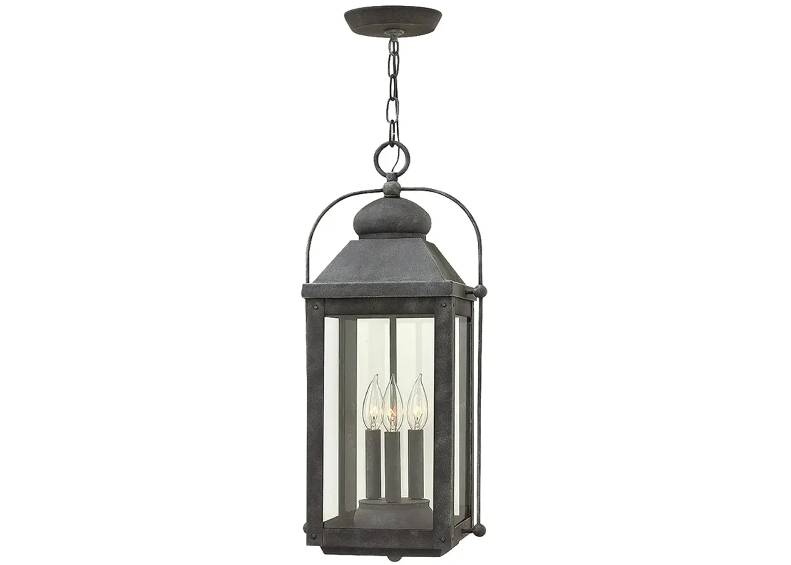 Anchorage 23 3/4" High Aged Zinc Outdoor Hanging Light