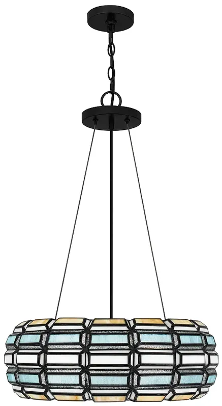 Shanghai 3-Light Matte Black Pendant