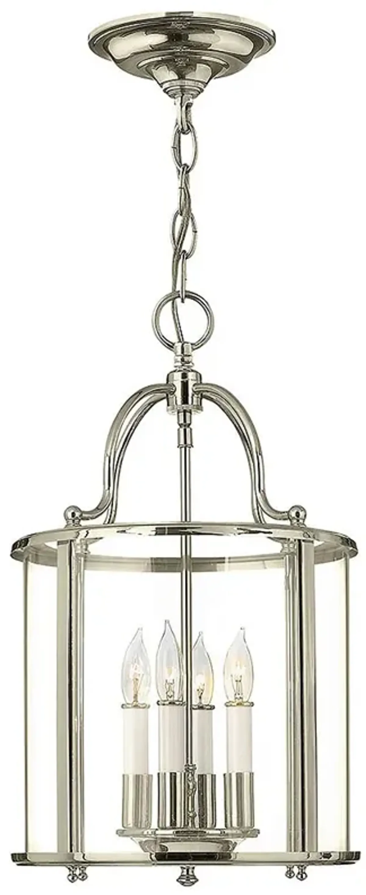 Hinkley- Medium Single Tier Pendant- 12"  Polished Nickel