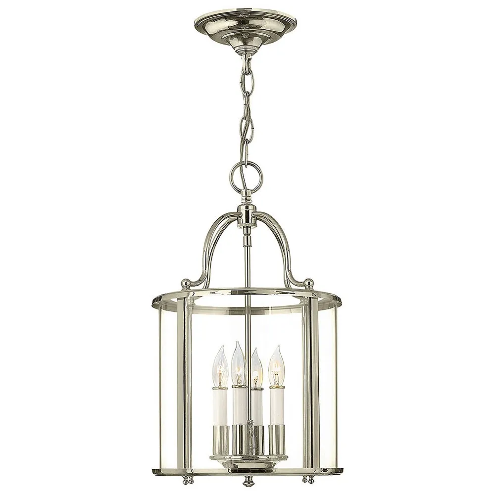 Hinkley- Medium Single Tier Pendant- 12"  Polished Nickel