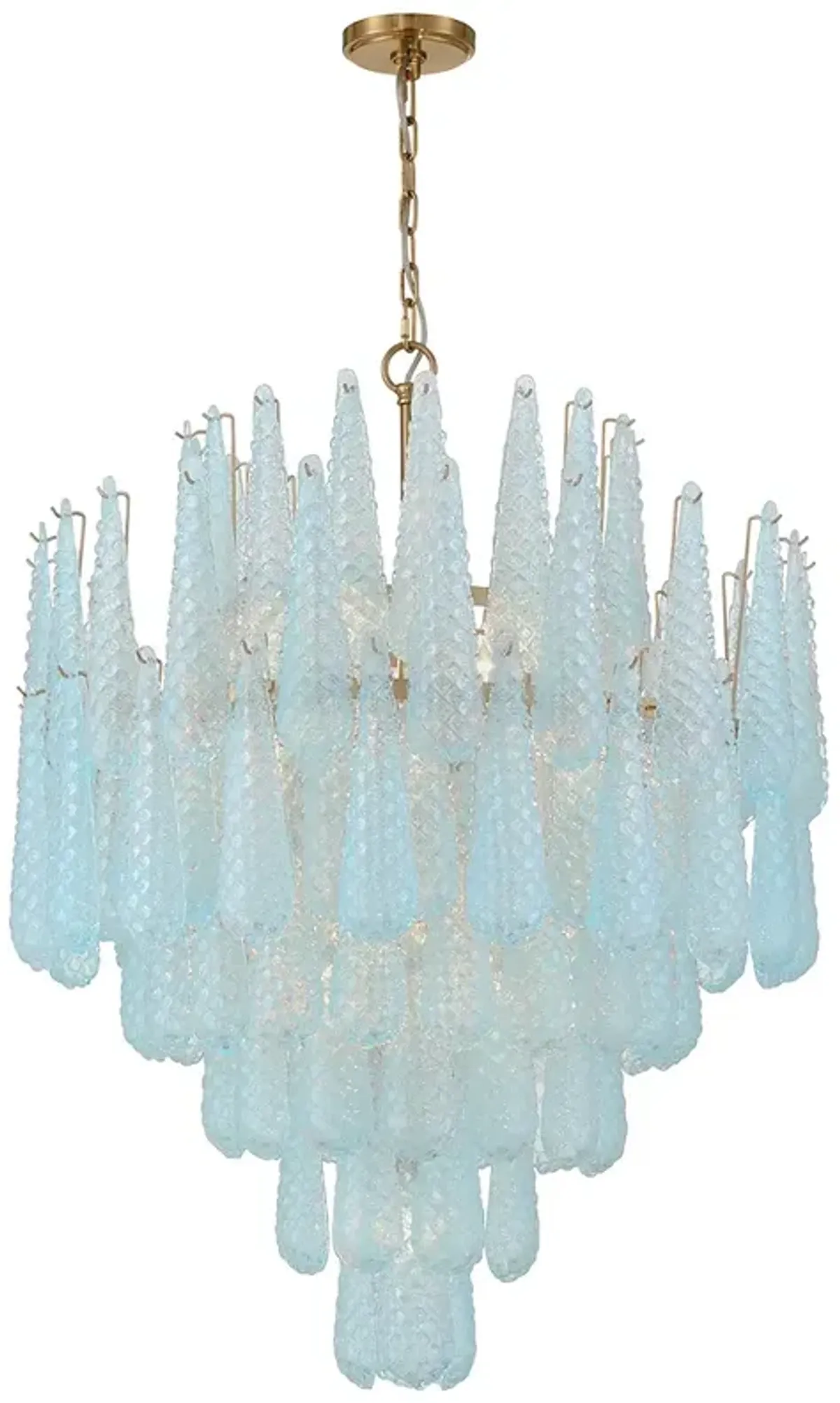 Ollie 21 Light Aged Brass Chandelier