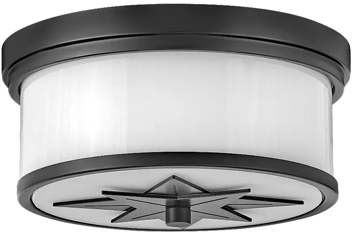 Hinkley Montrose Star 12" Wide Black and White Ceiling Light