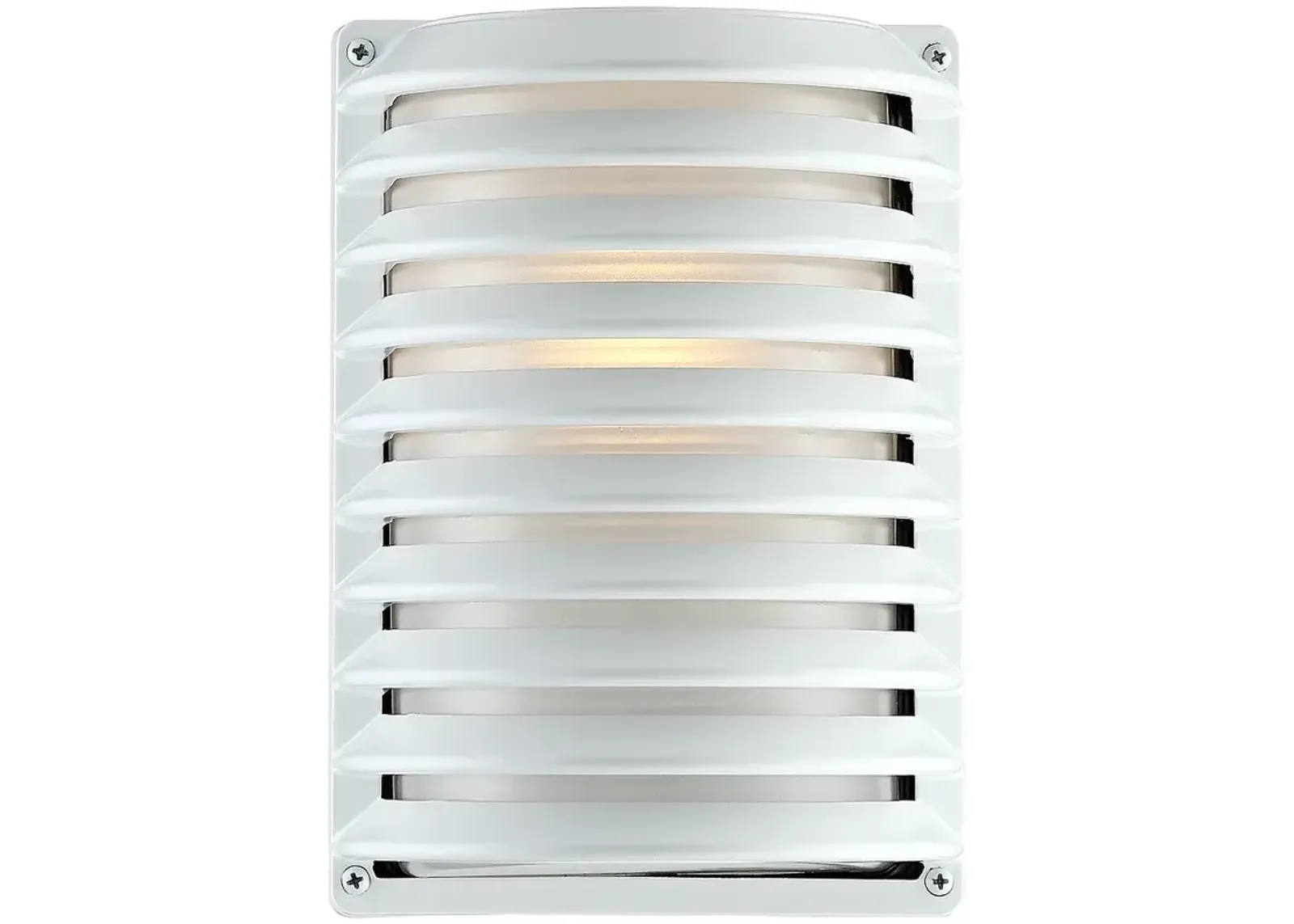 John Timberland White Grid 10" High Modern Wall Sconce