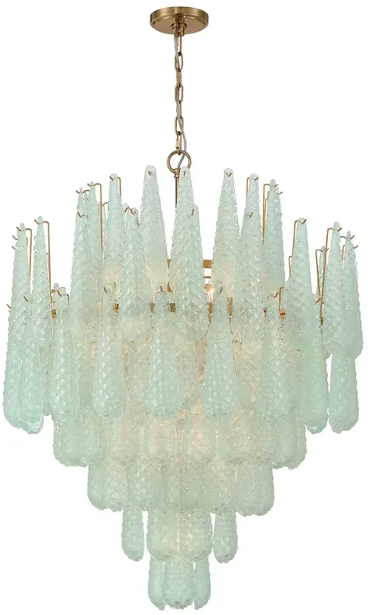 Ollie 21 Light Aged Brass Chandelier