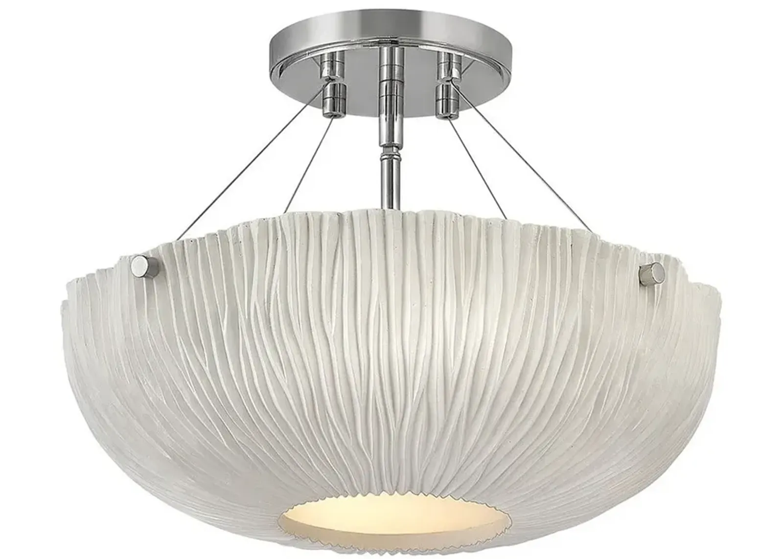 Hinkley Coral 17" Wide White Bowl Modern Ceiling Light