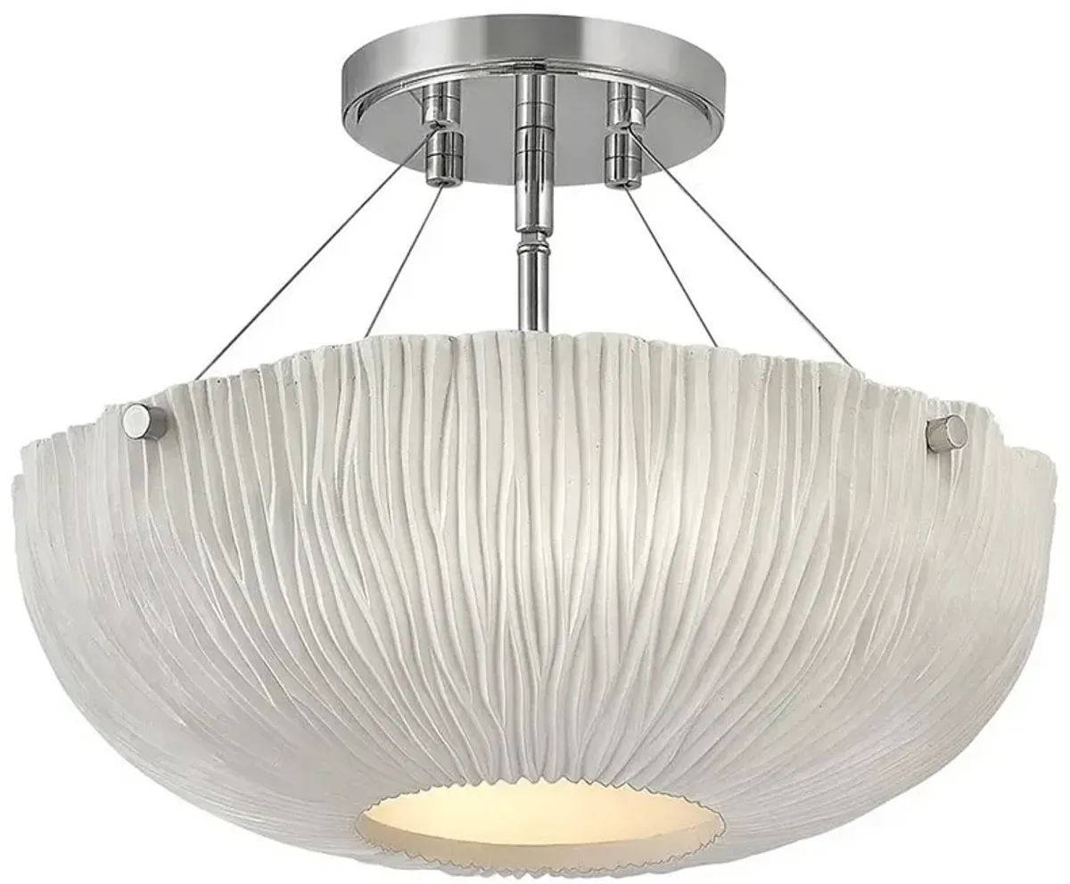 Hinkley Coral 17" Wide White Bowl Modern Ceiling Light