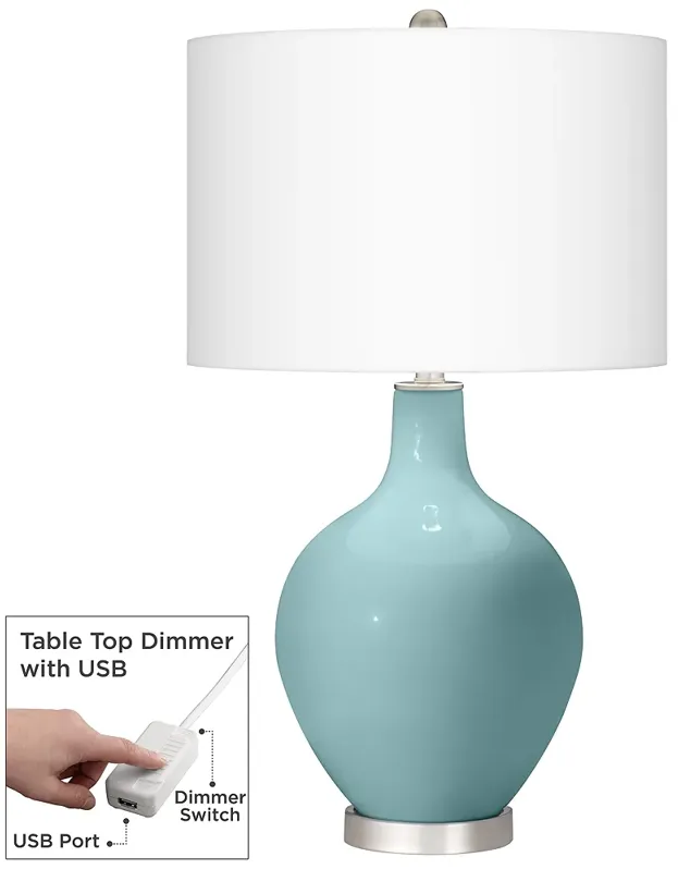 Raindrop Ovo Table Lamp With Dimmer