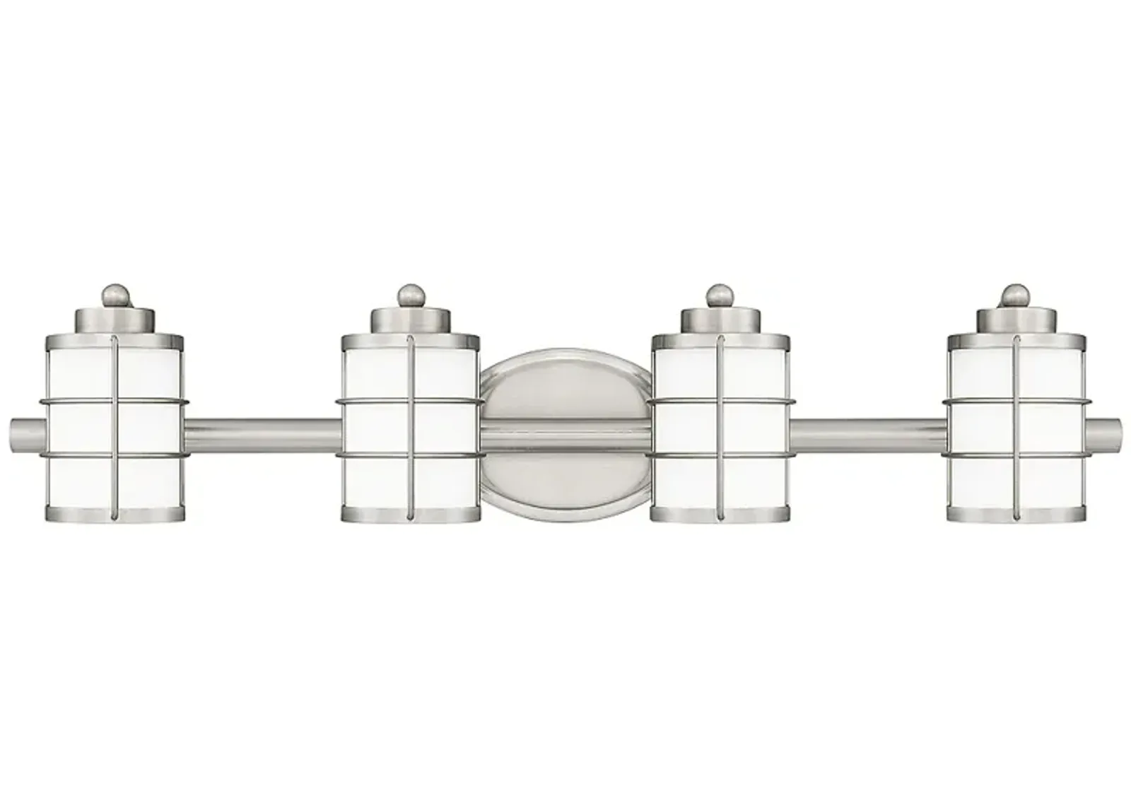 Hazlett 4-Light Brushed Nickel Vanity Light