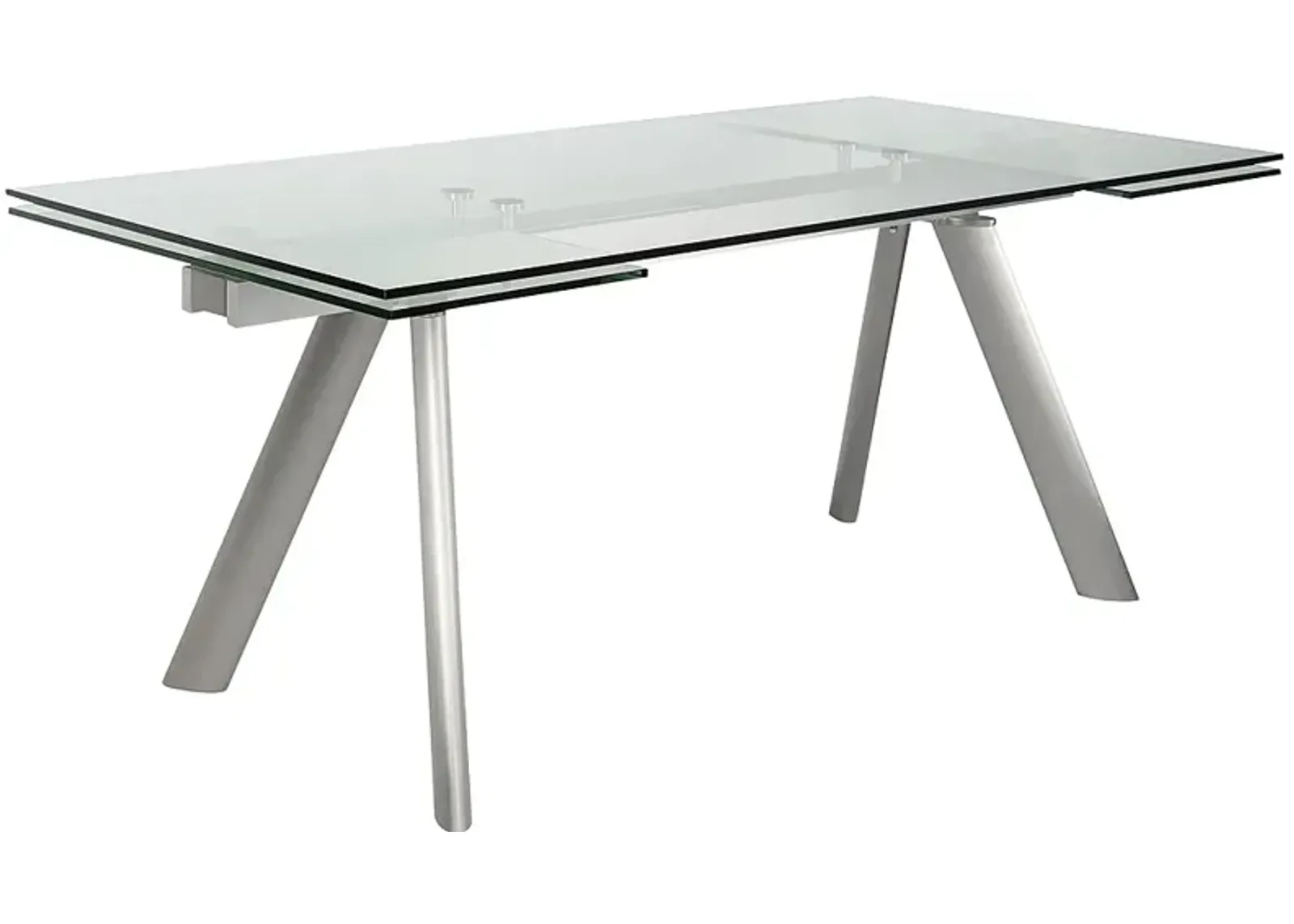 Delano 102 1/4" Wide Silver Extension Dining Table