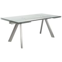 Delano 102 1/4" Wide Silver Extension Dining Table