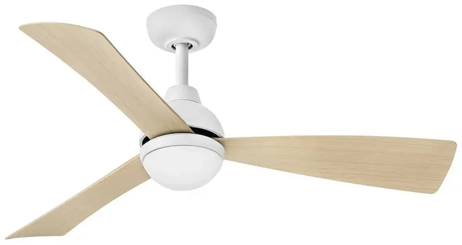 44" Hinkley Una Matte White 3-Blade LED Smart Ceiling Fan