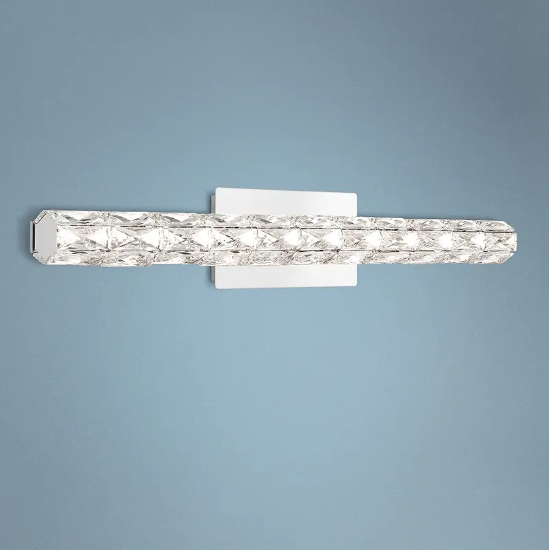 Platinum Luster 32 3/4" Wide Polished Chrome LED Bath Light