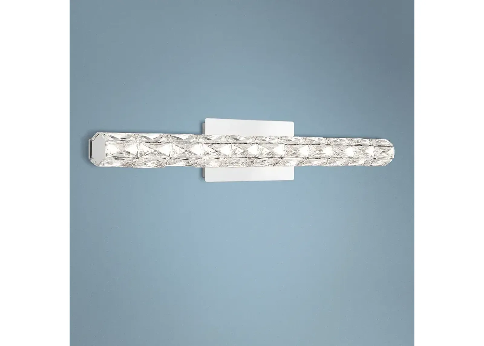 Platinum Luster 32 3/4" Wide Polished Chrome LED Bath Light