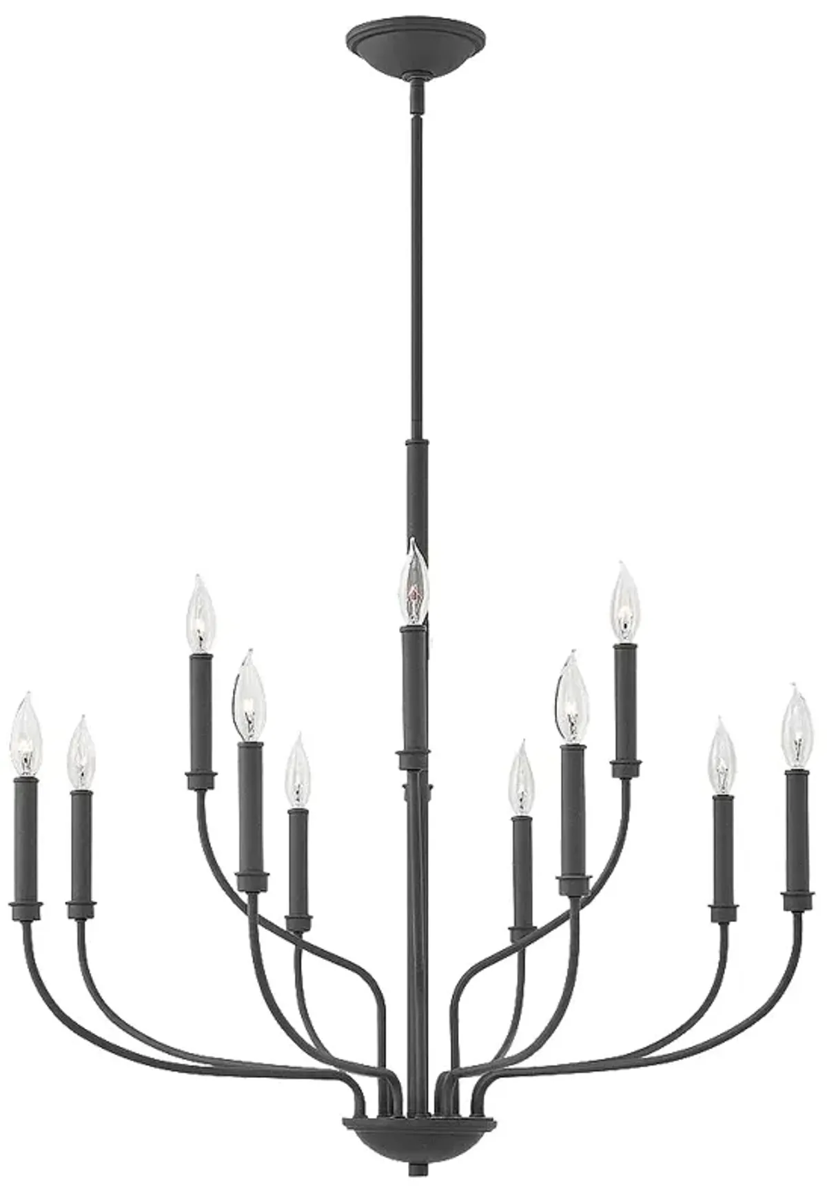 Hinkley Alister 32" Wide Two Tier Bronze Candelabra Chandelier