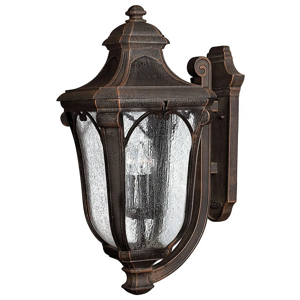 Outdoor Trafalgar-Large Wall Mount Lantern-Mocha