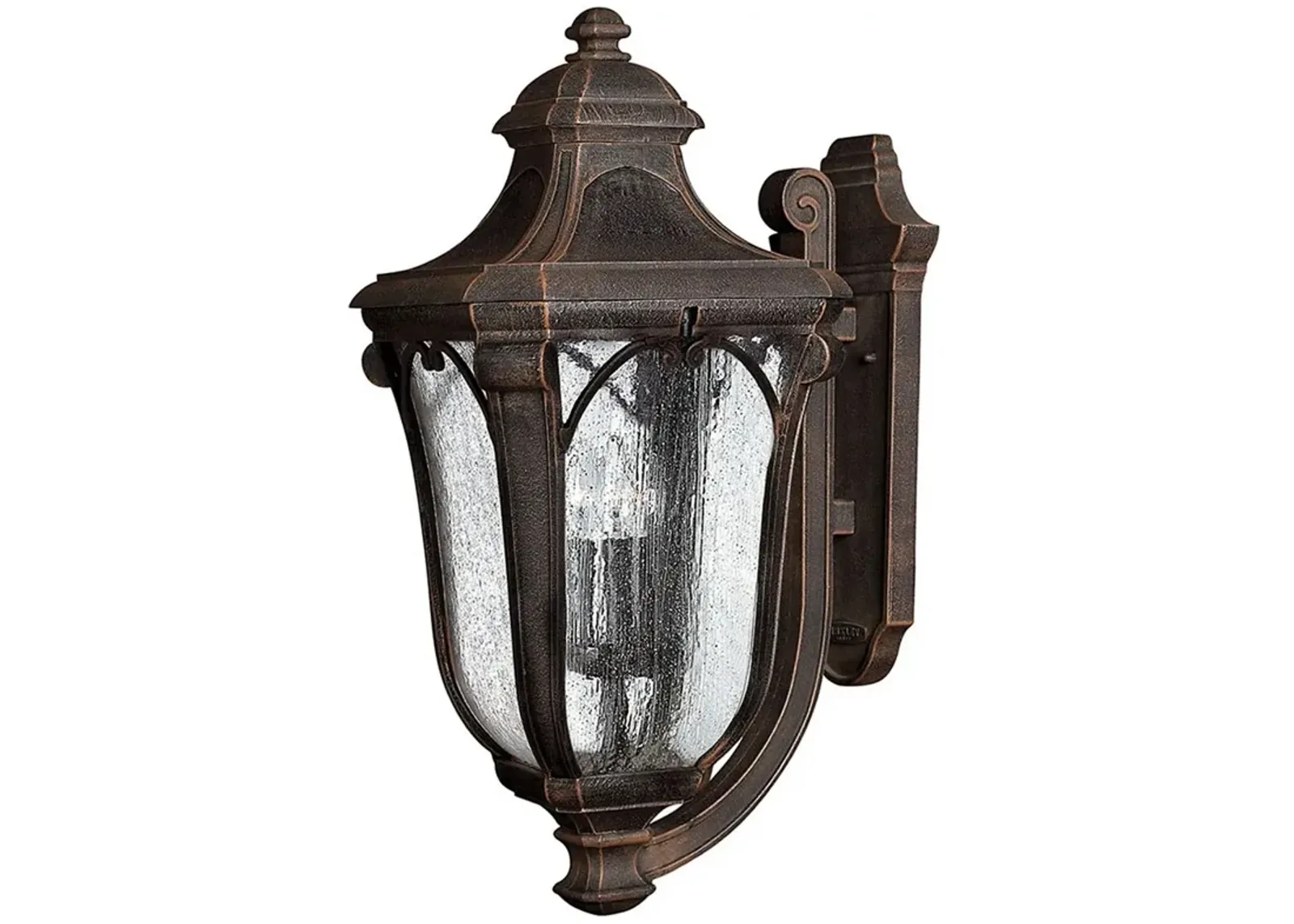 Outdoor Trafalgar-Large Wall Mount Lantern-Mocha