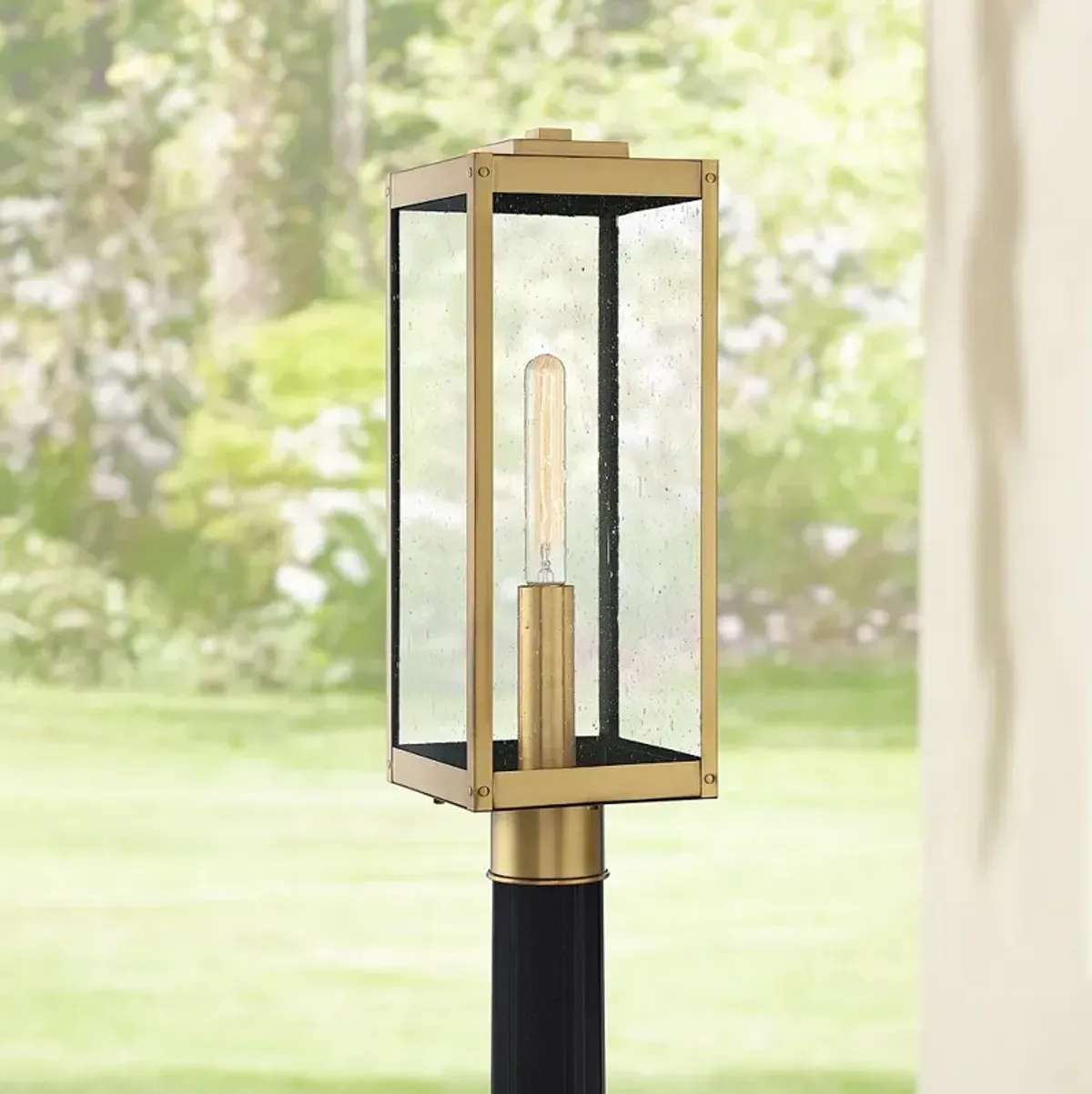 Quoizel Westover 20 1/2"H Antique Brass Outdoor Post Light