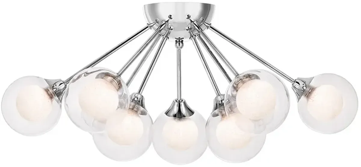 Quoizel Spellbound 23-in W Polished Chrome Semi-Flush Mount