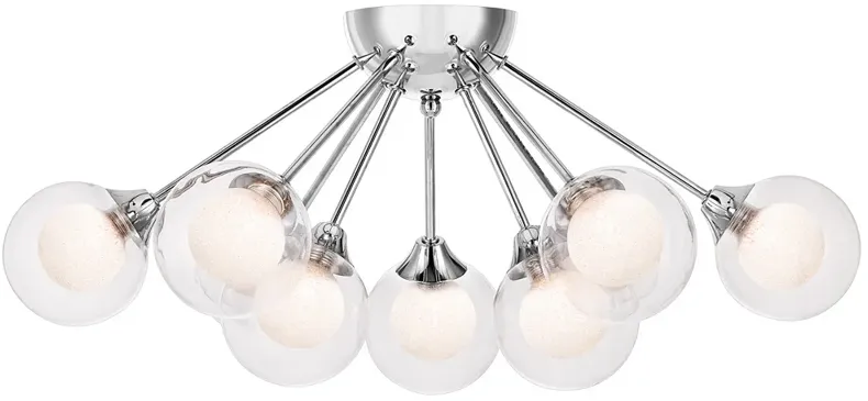 Quoizel Spellbound 23-in W Polished Chrome Semi-Flush Mount