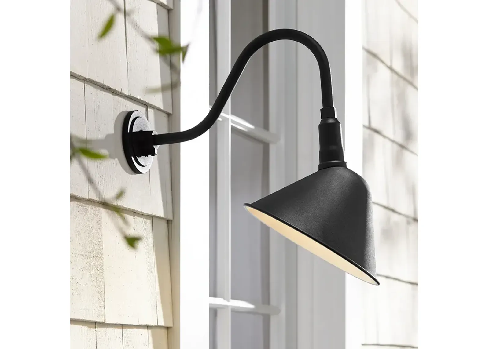 Franklin Iron Neihart 18" High Rustic Black RLM Outdoor Wall Light