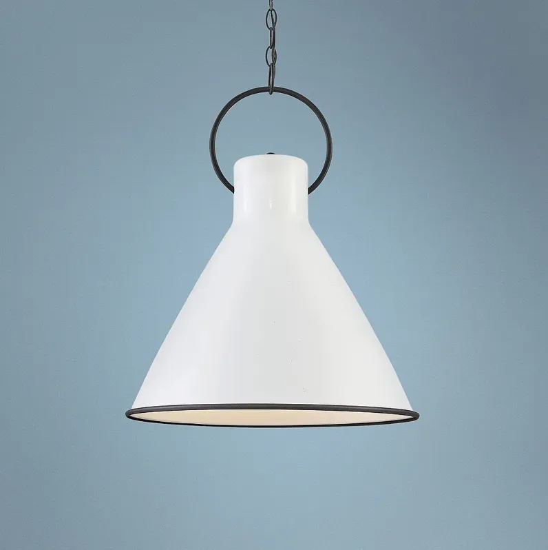 Hinkley Winnie 18" Wide Polished White Pendant Light