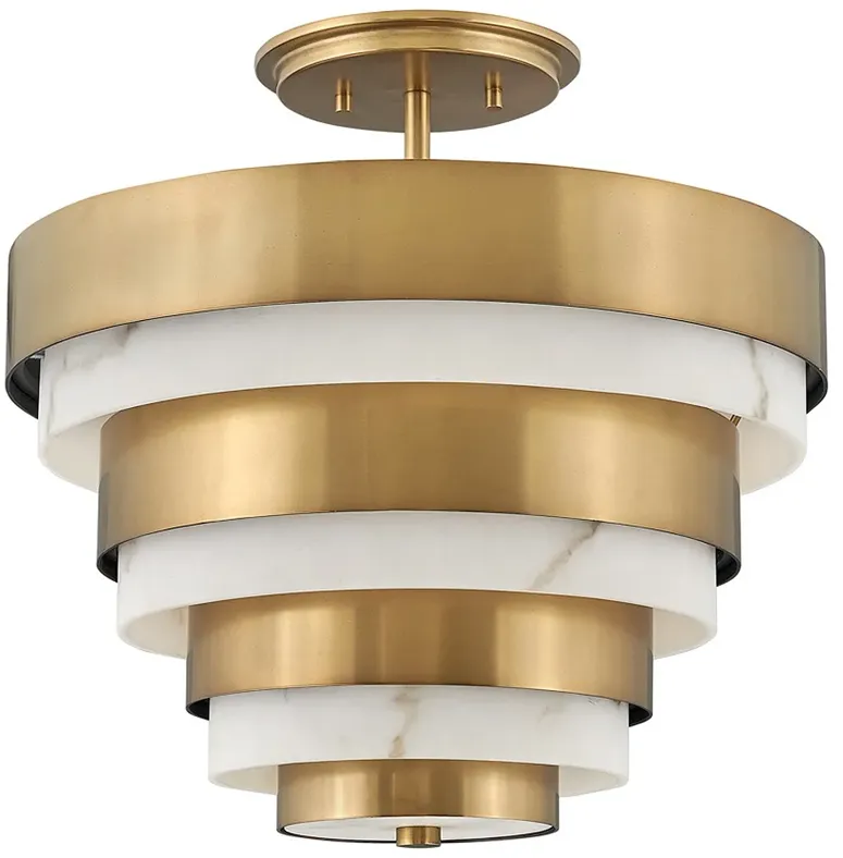 Echelon 15 1/2" Wide Brass Foyer Pendant by Hinkley Lighting