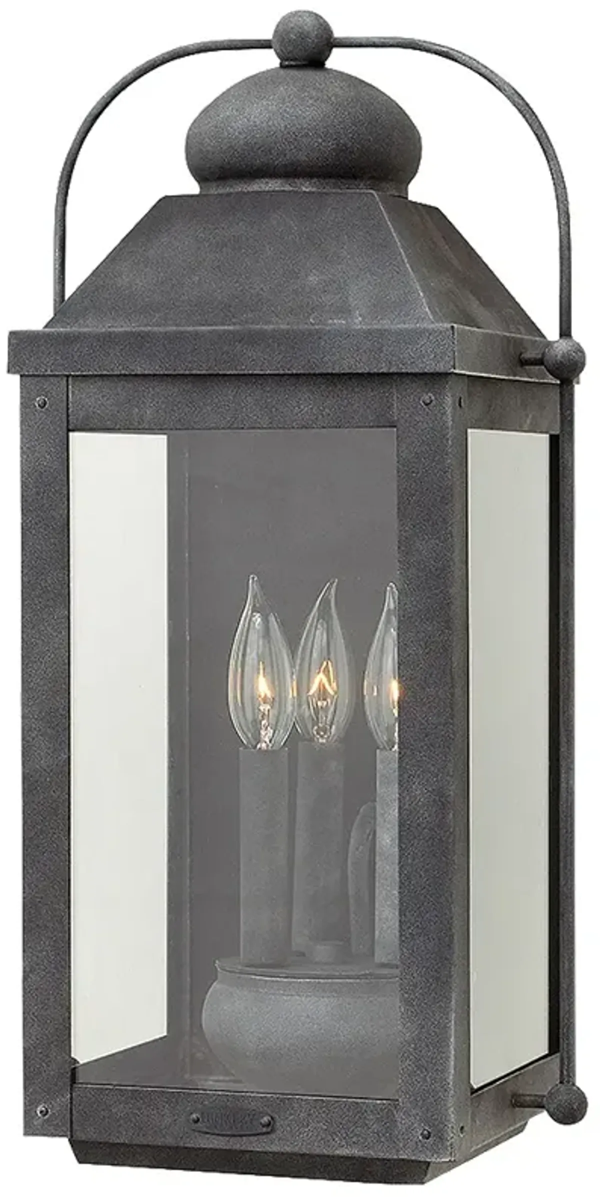 Anchorage 21 1/4" High Aged Zinc Outdoor Wall Light