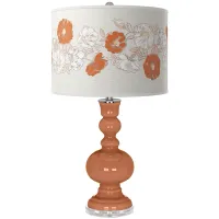 Baked Clay Rose Bouquet Apothecary Table Lamp
