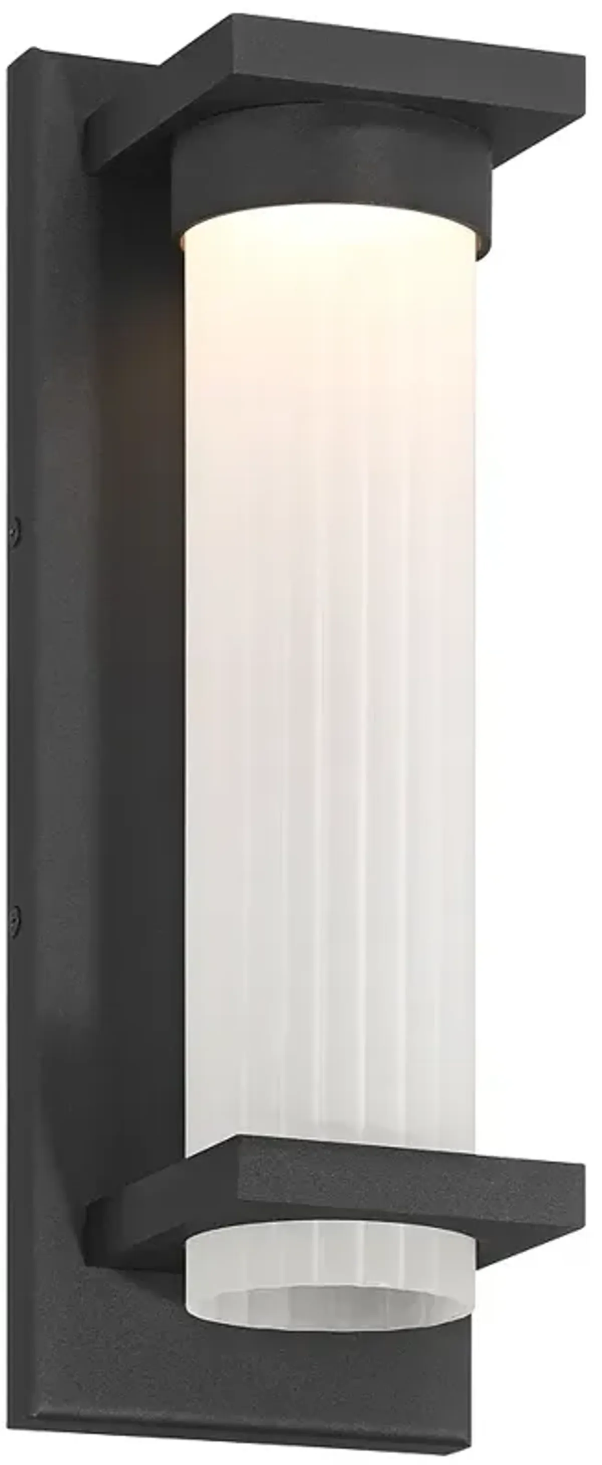 Possini Euro Kathleen 14" High Sand Black LED Outdoor Wall Light