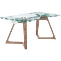 Donar 94 1/2" Wide Walnut Extension Dining Table