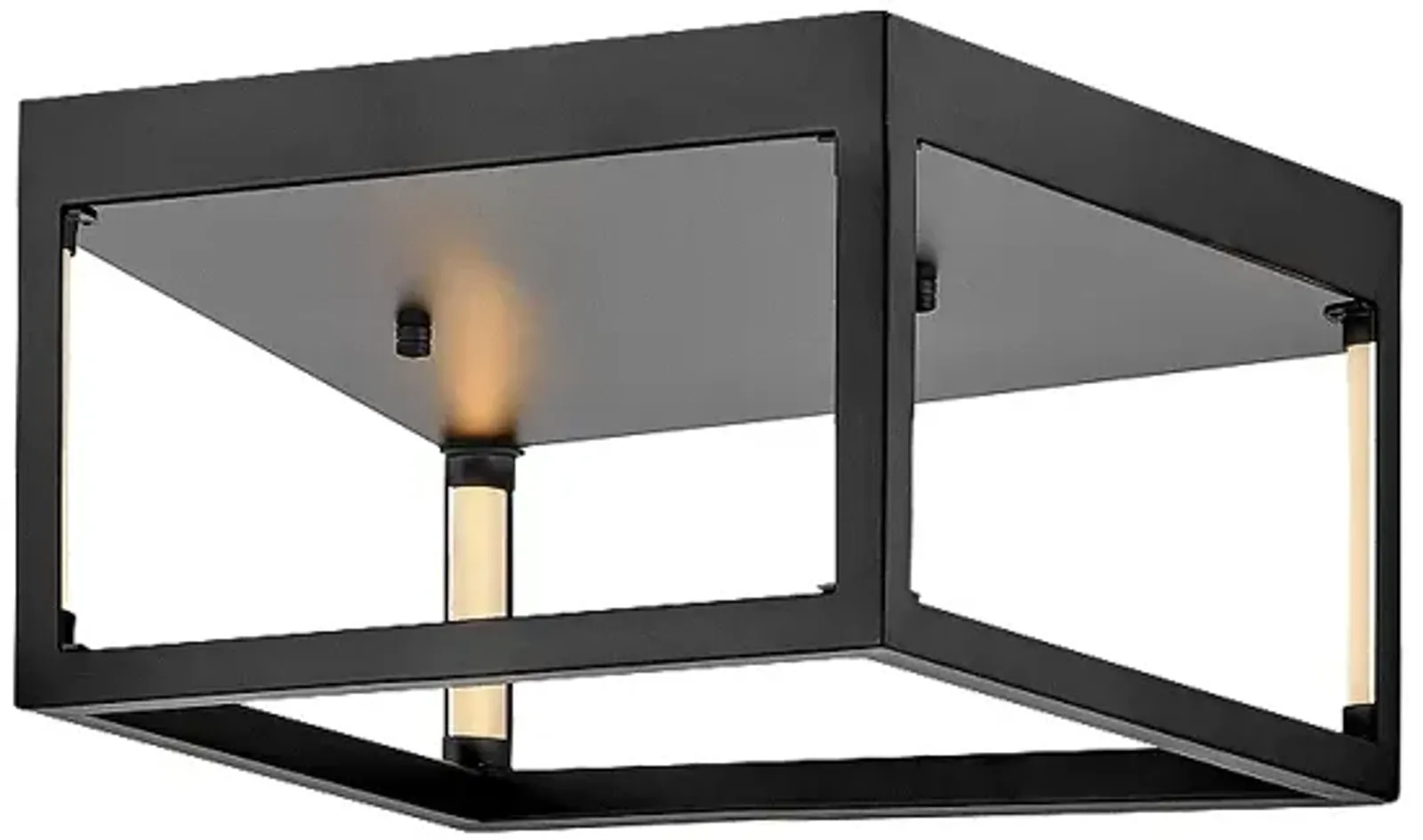 Hinkley- Onyx Small LED Flush Mount- 14" Black