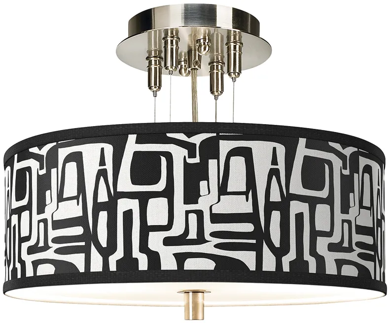 Tempo Giclee 14" Wide Ceiling Light