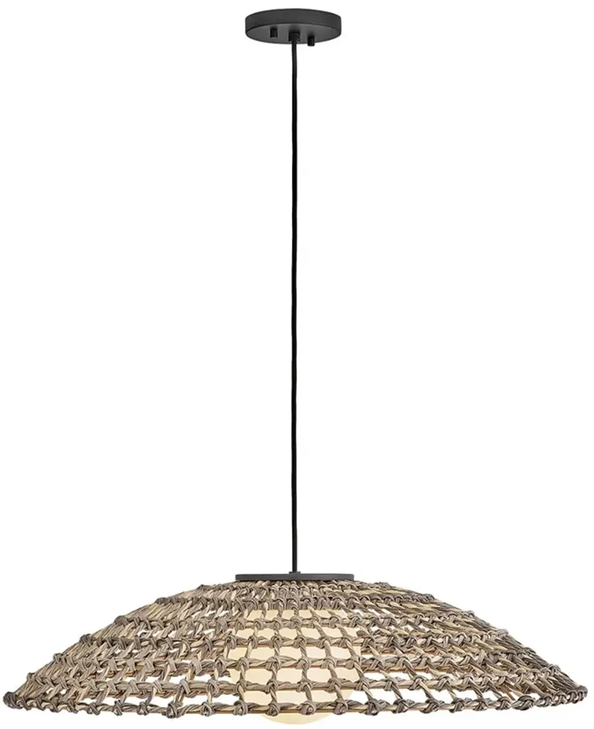 Hinkley Outdoor Arlen Large Hanging Pendant 30" Black