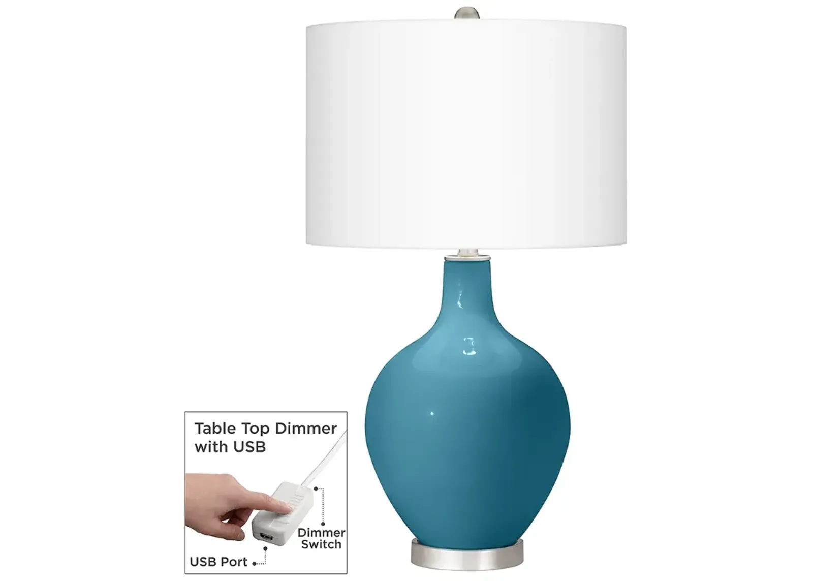 Great Falls Ovo Table Lamp With Dimmer