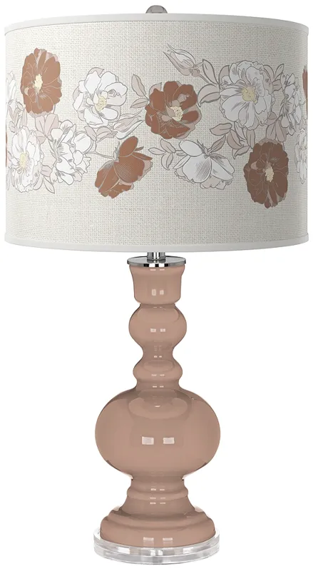 Redend Point Rose Bouquet Apothecary Table Lamp