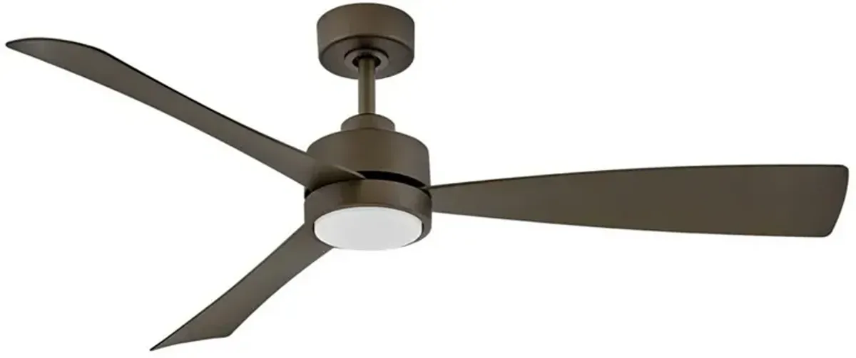 56" Hinkley Iver Metallic Matte Bronze 3-Blade LED Smart Ceiling Fan