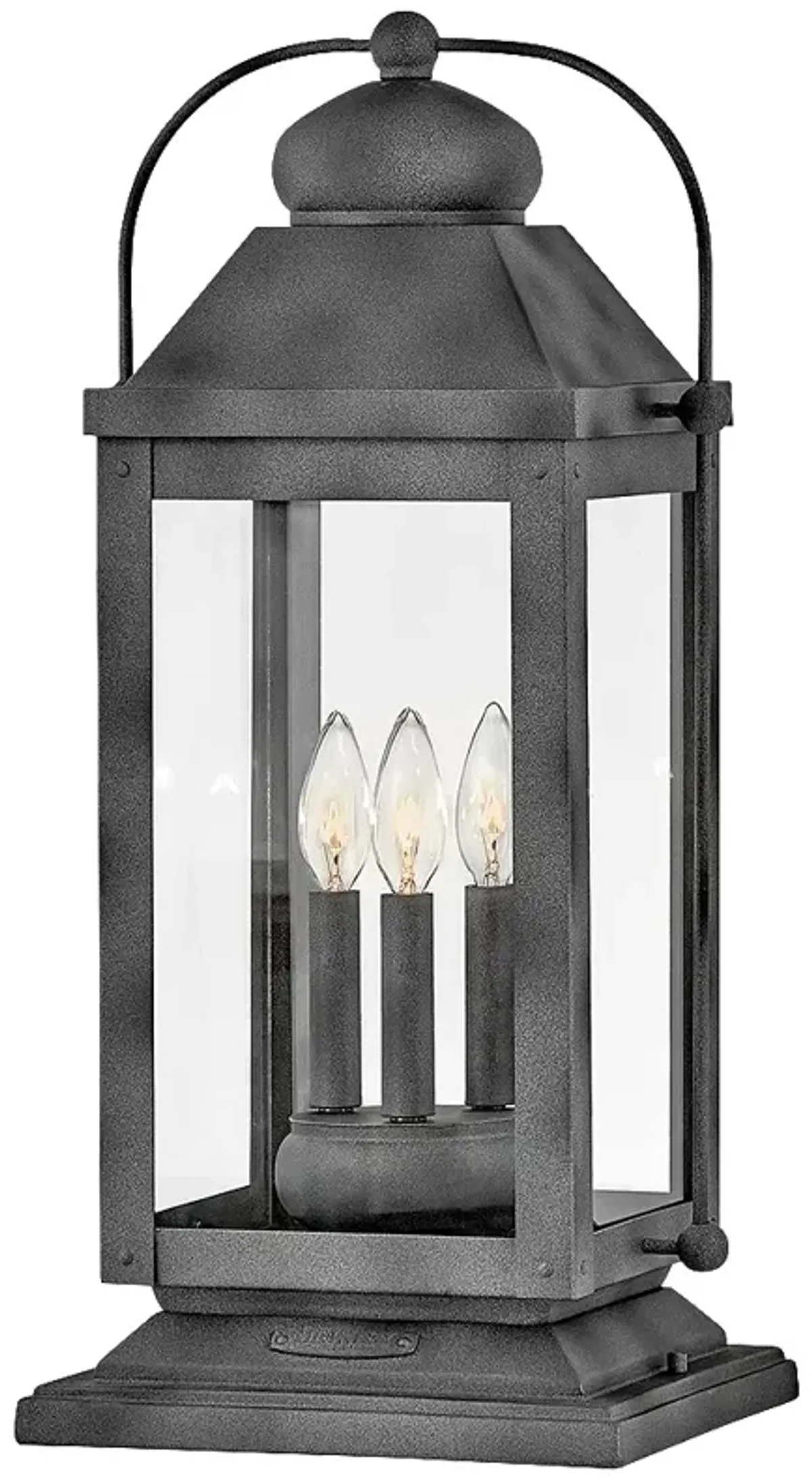 Anchorage 23 1/2" High Aged Zinc 4 Watts Outdoor Post Light