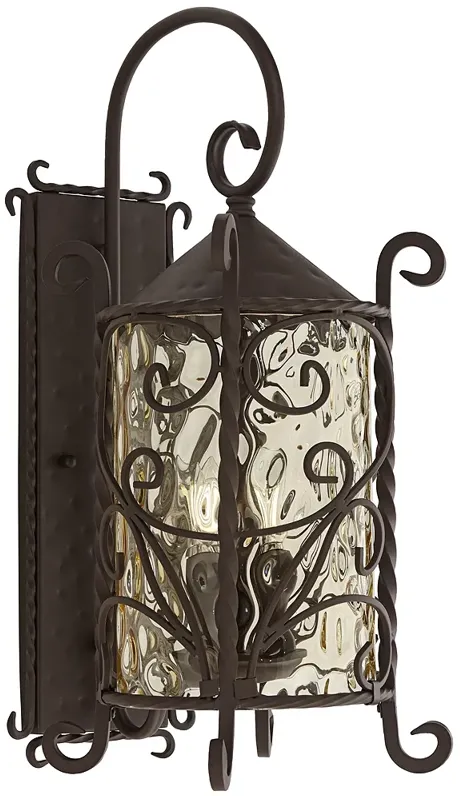 Casa Seville 23 3/4" High Iron Scroll Traditional Wall Sconce