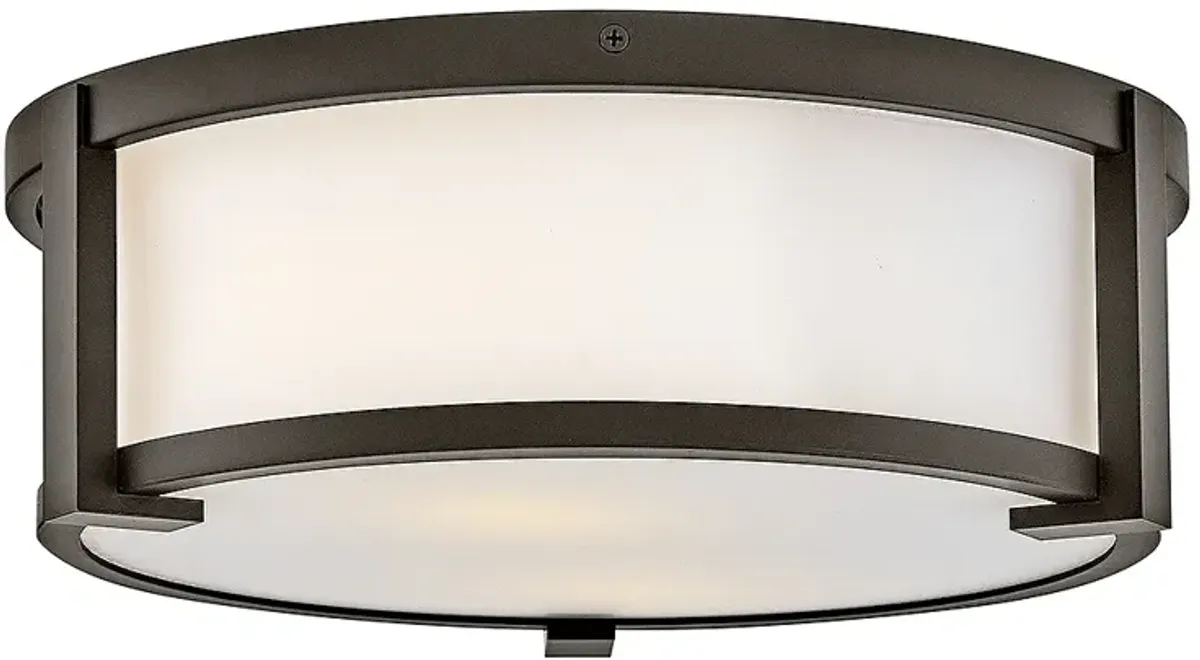 Hinkley Outdoor Lowell Small Flush Mount 13" Oil Rubbed Bronze