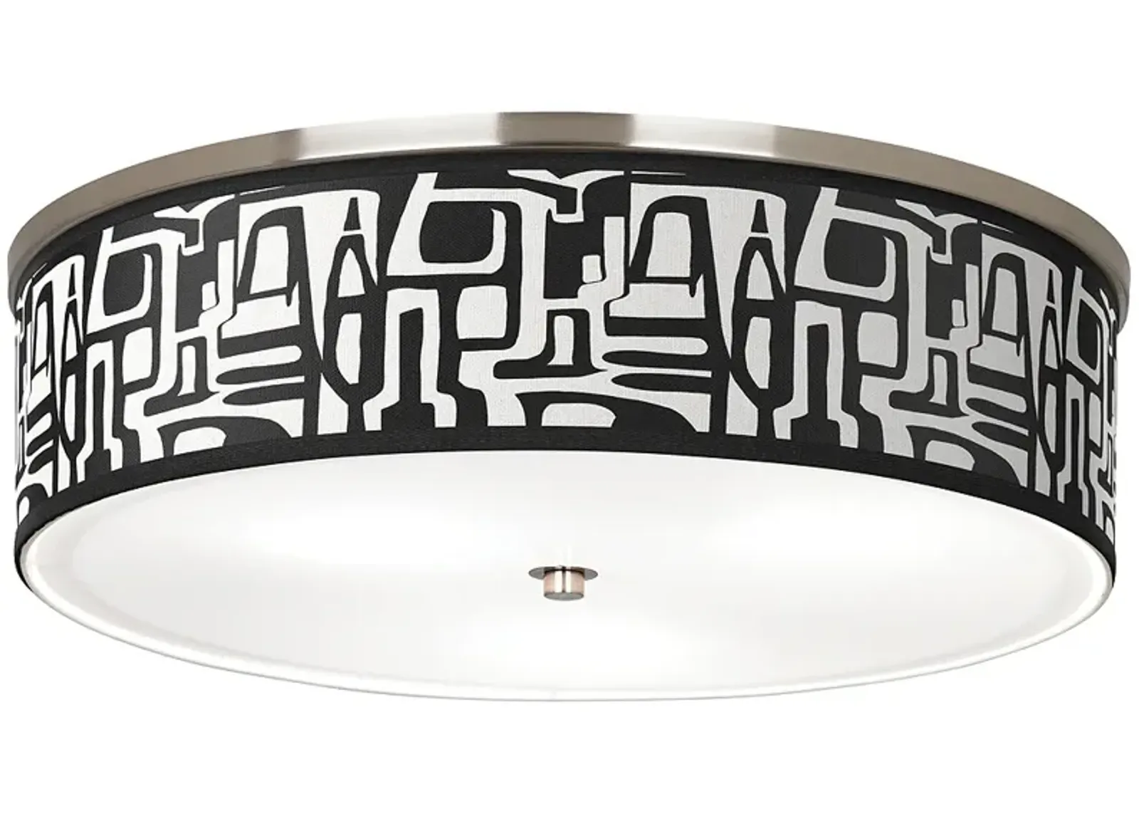 Tempo Giclee Nickel 20 1/4" Wide Ceiling Light