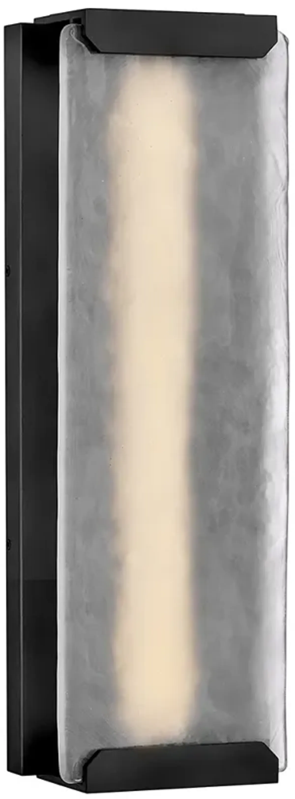 Hinkley Outdoor Zayde Large Wall Mount Lantern 8" Black