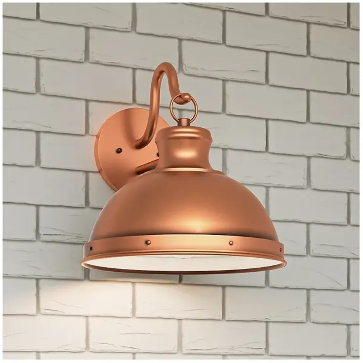 Quoizel Jameson 14" High Aged Copper Outdoor Wall Light