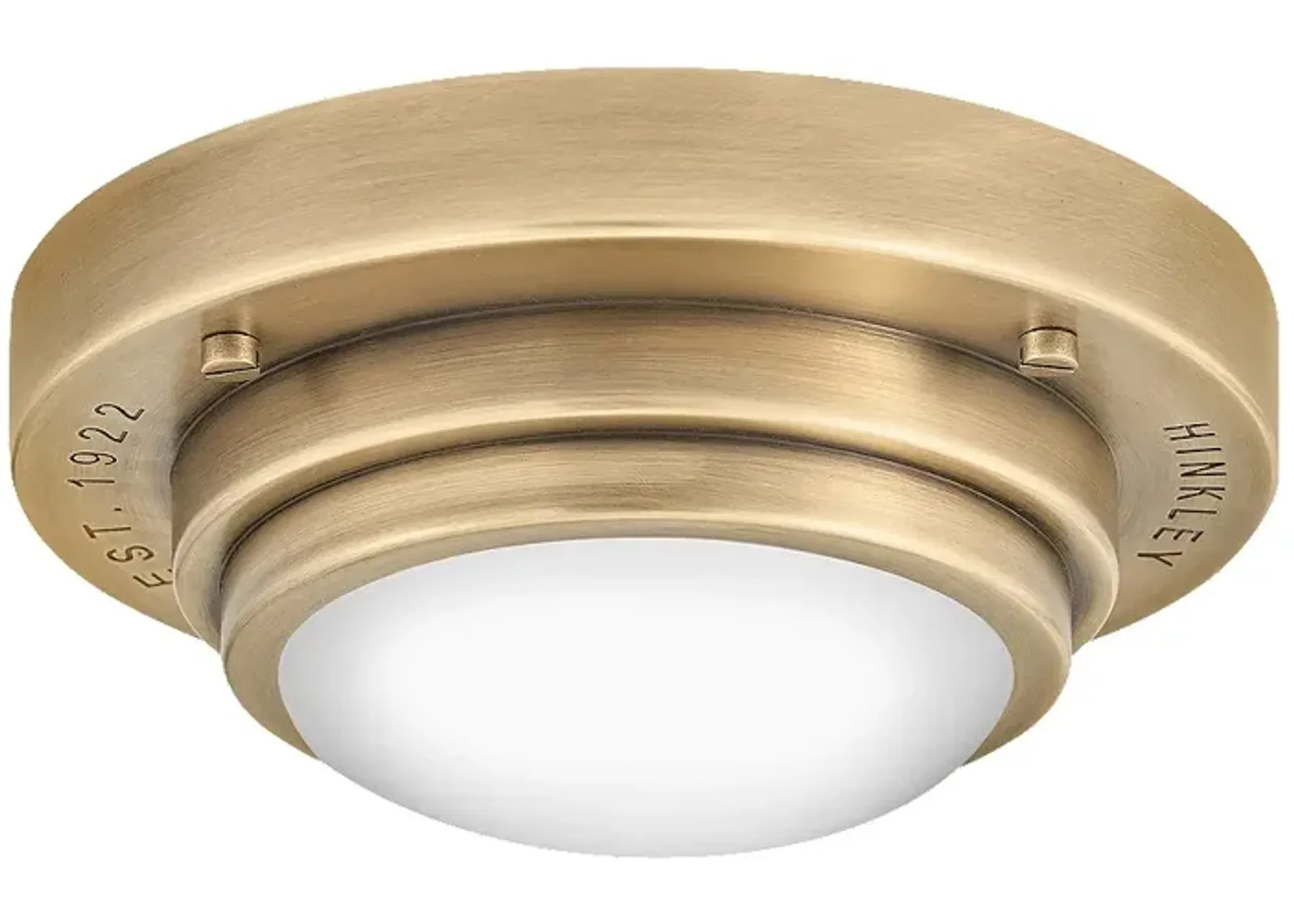 Hinkley- Porte Small Flush Mount or Sconce- 7"  Heritage Brass