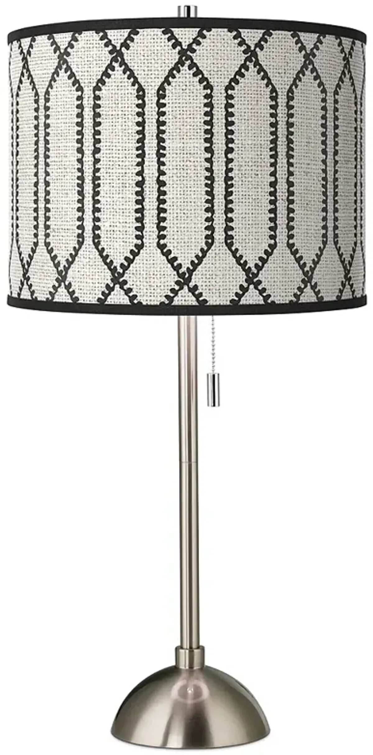 Rustic Chic Giclee Brushed Nickel Table Lamp