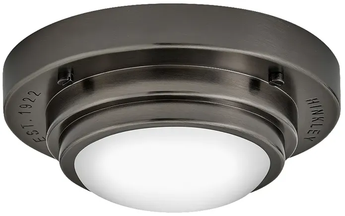 Hinkley- Porte Small Flush Mount or Sconce- 7" Black Oxide