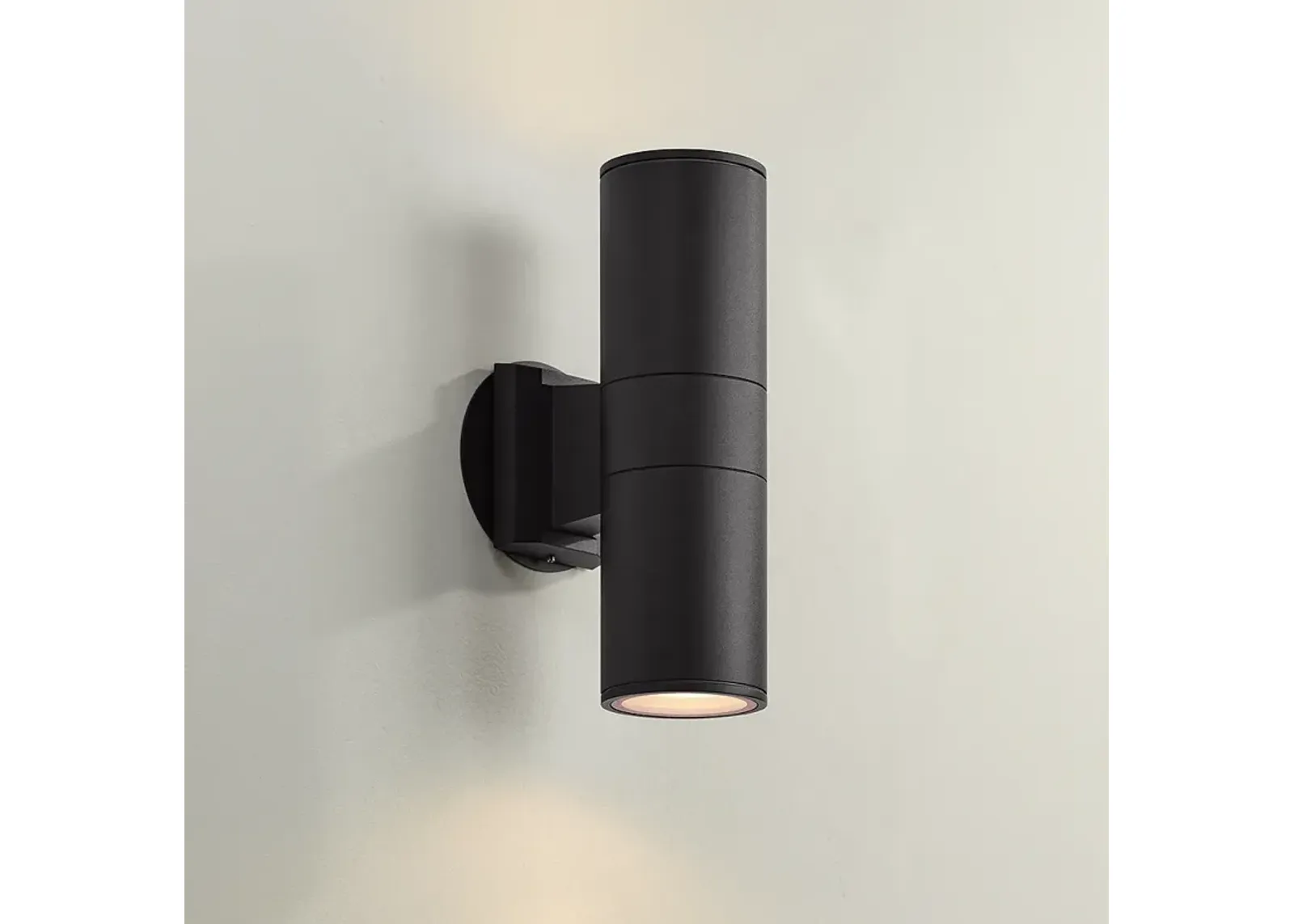 Possini Euro Ellis Black 11 3/4" High Up-Down Modern Wall Sconce